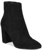 Nine West Whynot Suede Dress Booties Women's Shoes