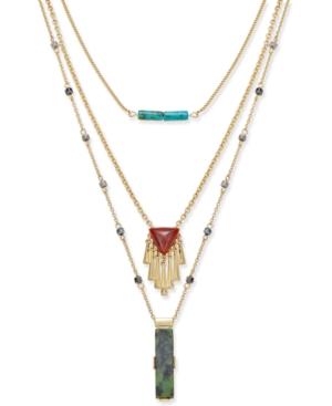 Inc International Concepts Gold-tone Mixed-pendant Layered Necklace, Only At Macy's