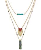 Inc International Concepts Gold-tone Mixed-pendant Layered Necklace, Only At Macy's