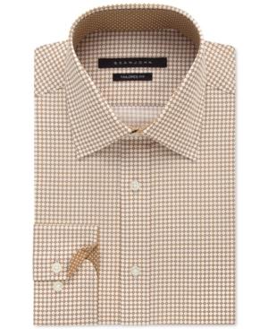 Sean John Men's Classic-fit Desert Check-pattern Dress Shirt