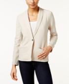 Style & Co Petite French-terry Blazer, Only At Macy's