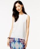Bar Iii Sleeveless Tulip-back Shell, Only At Macy's