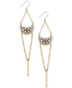 Lucky Brand Two-tone Filigree Chandelier Earrings