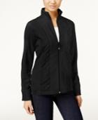 Style & Co Petite Fleece Quilted Jacket, Only At Macy's