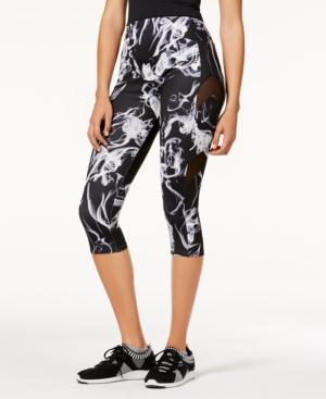 Material Girl Juniors' Mesh-inset Cropped Leggings, Created For Macy's