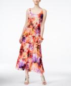 Nine West Tiered Floral-print Maxi Dress