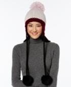 Kate Spade New York Chunky Knit Colorblock Trapper Hat