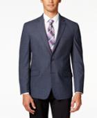Kenneth Cole Reaction Men's Navy Checked Slim-fit Sport Coat