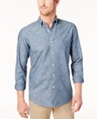 Club Room Men's Chambray Barry Dot Shirt, Created For Macy's