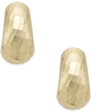 Mirror-cut Drop Earrings In 10k Gold