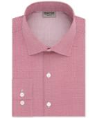 Kenneth Cole Reaction Men's Slim-fit Techni-cole Flex Collar Performance Crimson Print Dress Shirt