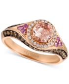 Le Vian Chocolatier Multi-gemstone (5/8 Ct. T.w.) & Diamond (5/8 Ct. T.w.) Ring In 14k Rose Gold