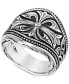 Scott Kay Men's Engraved Ring In Sterling Silver