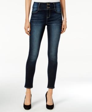Tinseltown Juniors' 2-button High-waist Skinny Jeans