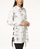 Alfani Printed Side-tie Tunic, Created For Macy's