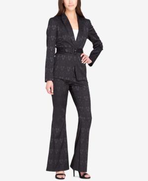 Tahari Asl Jacquard Pantsuit