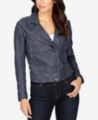 Lucky Brand Zippered Leather Jacket