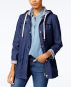 Maison Jules Hooded Raincoat, Created For Macy's