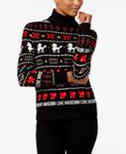 Love Moschino Printed Turtleneck Sweater