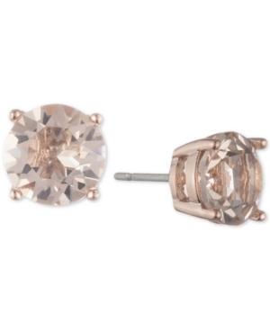 Marchesa Rose Gold-tone Cubic Zirconia Stud Earrings