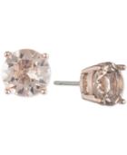 Marchesa Rose Gold-tone Cubic Zirconia Stud Earrings