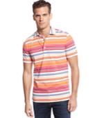 Tommy Hilfiger Allister Striped Slim-fit Polo