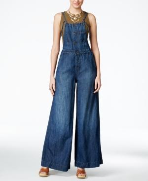 Lucky Brand Jeans Gramercy Navy Wash Overalls
