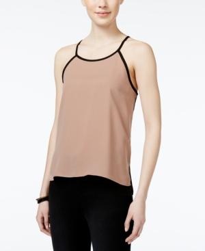Bar Iii Colorblocked Cutaway Tank Top, Only At Macy's