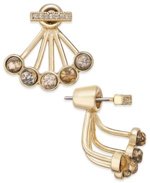 Danielle Nicole Gold-tone Raise The Bar Jacket Earrings