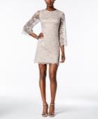 Ivanka Trump Metallic Lace Bell-sleeve Dress