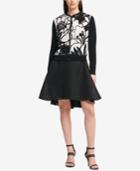 Dkny Printed Button-front Cardigan