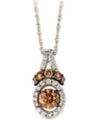 Le Vian Chocolatier Diamond Pendant Necklace (5/8 Ct. T.w.) In 14k White Gold