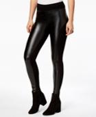 Kensie Faux-leather & Ponte Knit Leggings