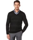 Perry Ellis Jacquard V-neck Sweater