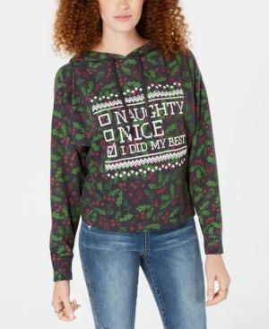 Rebellious One Juniors' Naughty Or Nice Hoodie