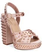 Aldo Britain Two-piece Platform Block-heel Sandals Women's Shoes