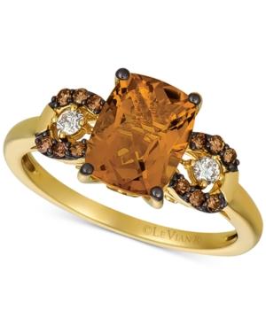 Le Vian Citrine (1-9/10 Ct. T.w.) & Diamond (1/8 Ct. T.w.) Ring In 14k Gold