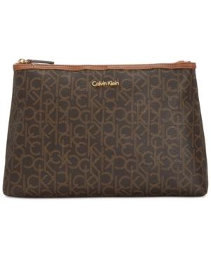 Calvin Klein Monogram Large Cosmetics Case