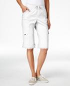 Style & Co. Sport Petite Cuffed-hem Capri Cargo Pants, Only At Macy's