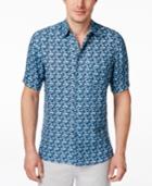 Tasso Elba Men's Beasley Herringbone Short-sleeve Shirt, Only At Macy's