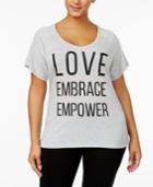 Ideology Plus Size Cotton T-shirt, Only At Macy's