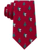 Peanuts Men's Snoopy & Christmas Tree Tie