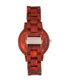 Earth Wood Pike Wood Bracelet Watch Red 45mm