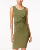 Shift Juniors' Twist-front Bodycon Dress, Created For Macy's