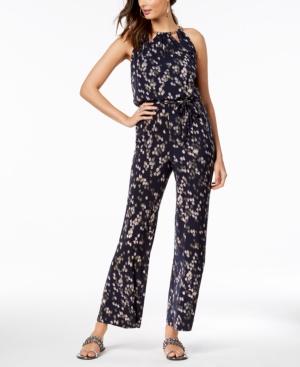 Thalia Sodi Printed Chain-neck Jumpsuit, Created For Macy's