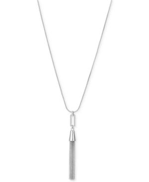 Kenneth Cole New York Silver-tone Tassel Pendant Necklace