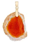 Inc International Concepts Gold-tone Red Agate Stone Charm, Only At Macy's