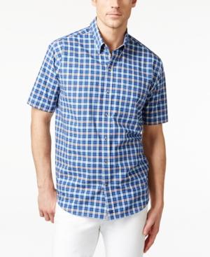 Cutter & Buck Men's Horizon Plaid Short-sleeve Shirt