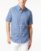 Cutter & Buck Men's Horizon Plaid Short-sleeve Shirt