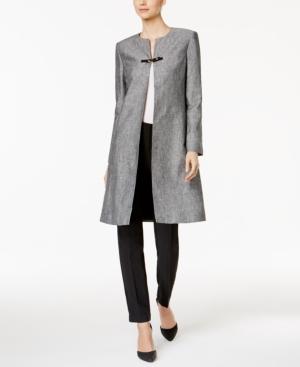 Calvin Klein Crosshatch Buckle-trim Topper Jacket